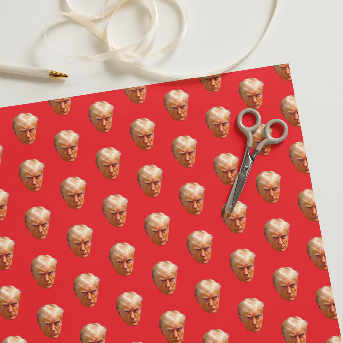 Trump Mugshot Wrapping Paper Sheets