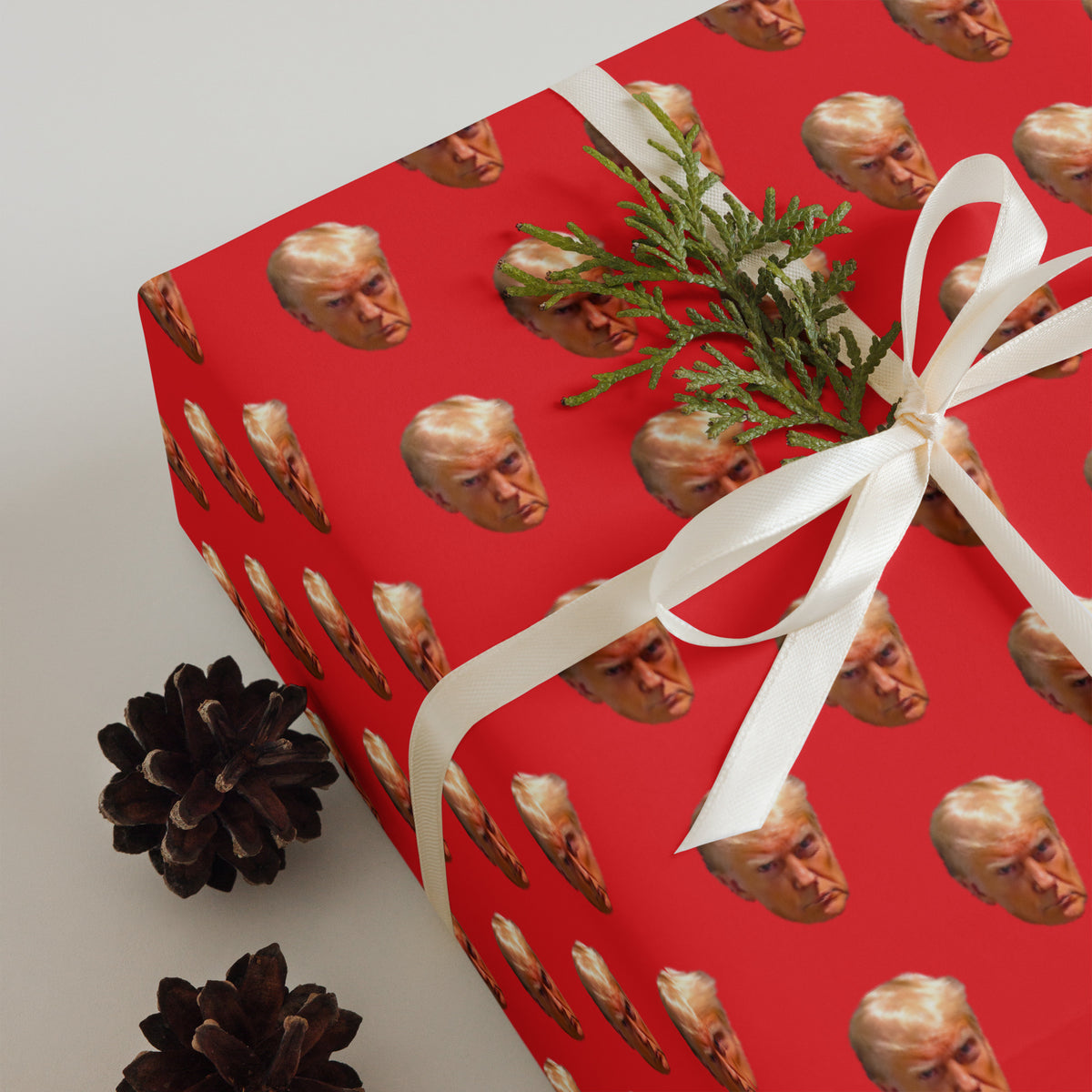 Trump Mugshot Wrapping Paper Sheets