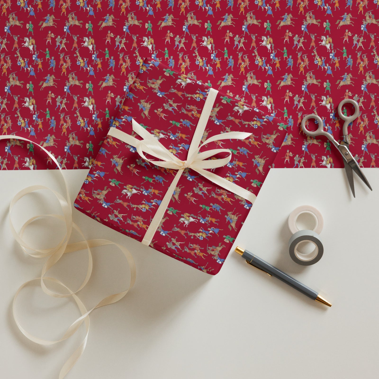 Medieval Battle Wrapping Paper