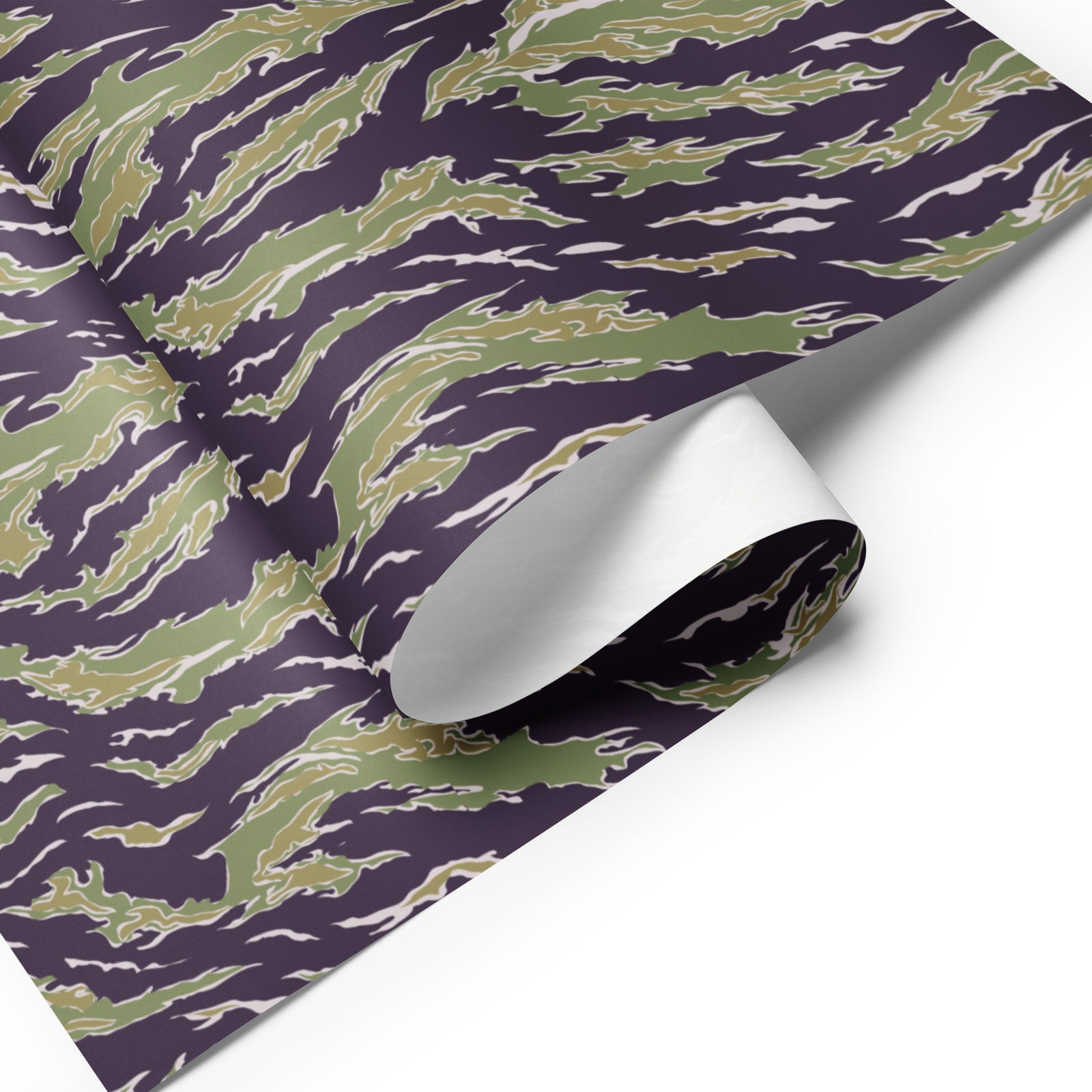 Tiger Strip Camo Wrapping Paper