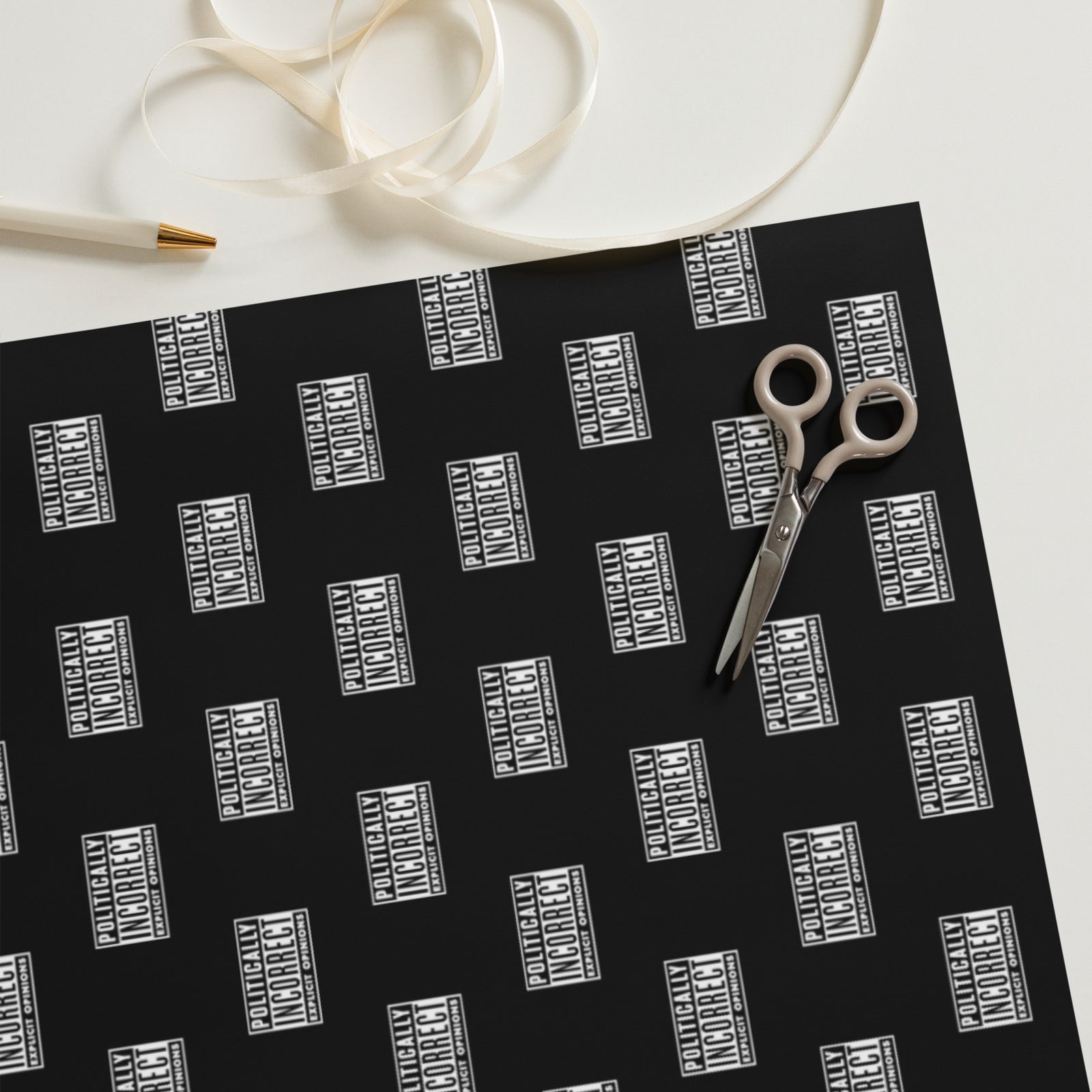 Politically Incorrect Warning Wrapping Paper