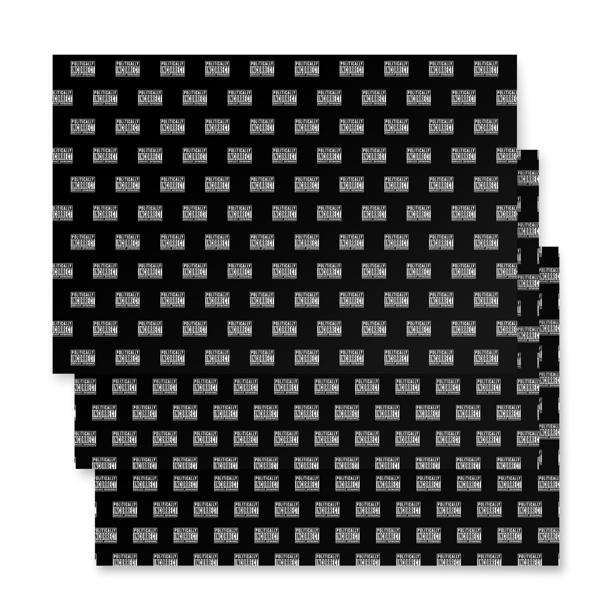 Politically Incorrect Warning Wrapping Paper