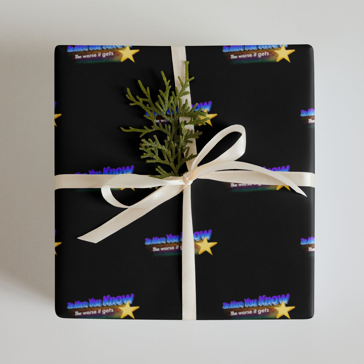 The More You Know the Worse It Gets Wrapping Paper