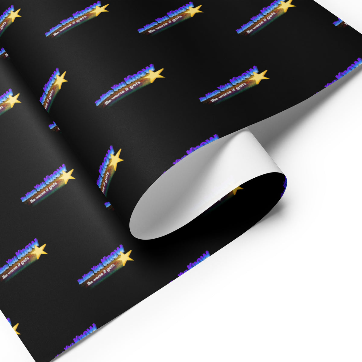 The More You Know the Worse It Gets Wrapping Paper