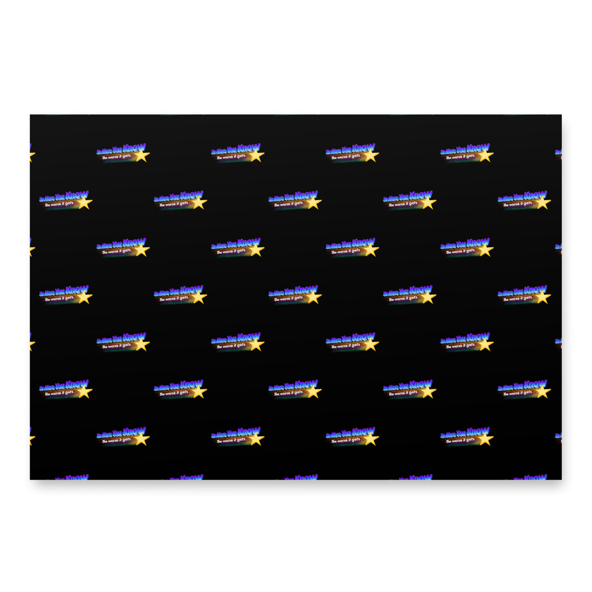 The More You Know the Worse It Gets Wrapping Paper