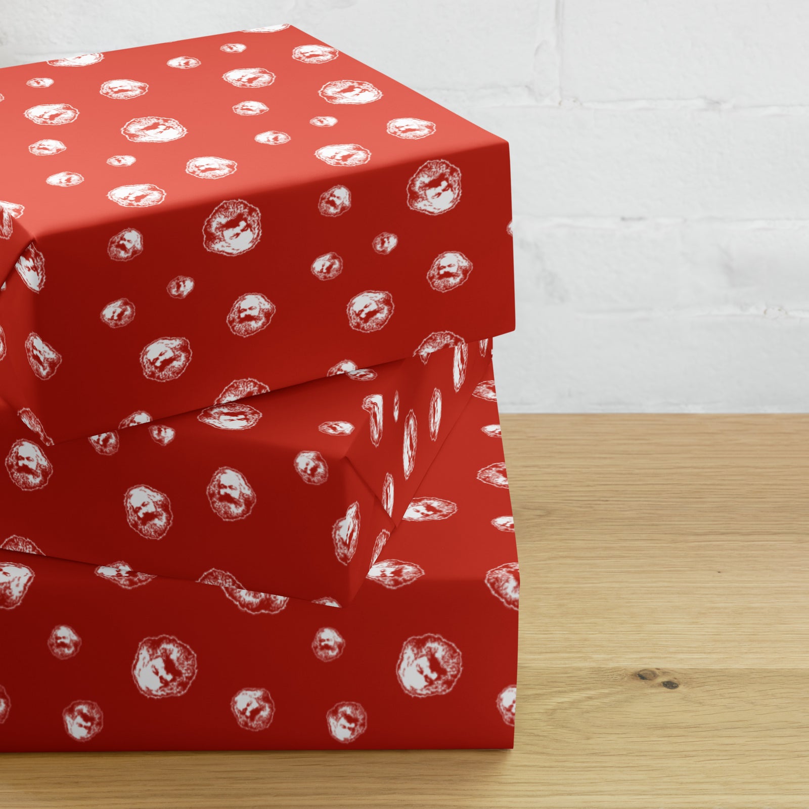 Not Santa Karl Marx Wrapping Paper