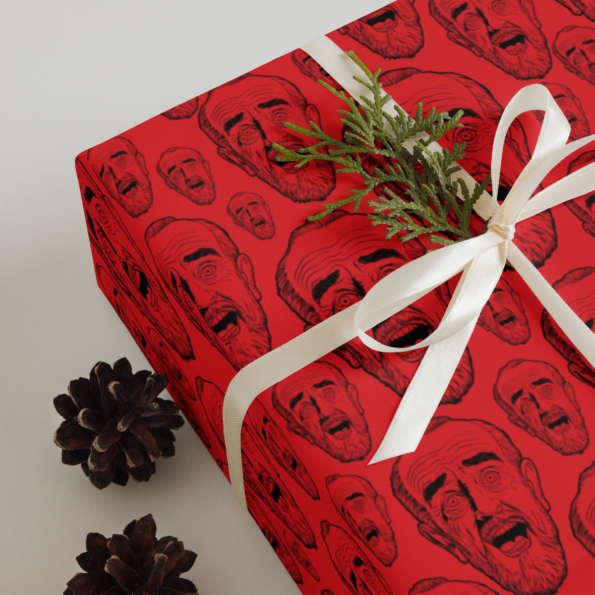 Carlin Laugh Wrapping Paper