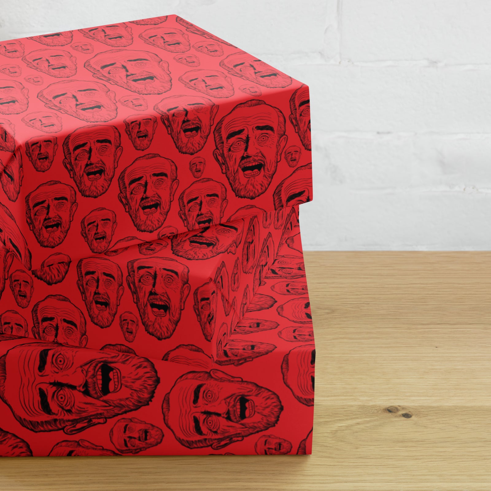 Carlin Laugh Wrapping Paper