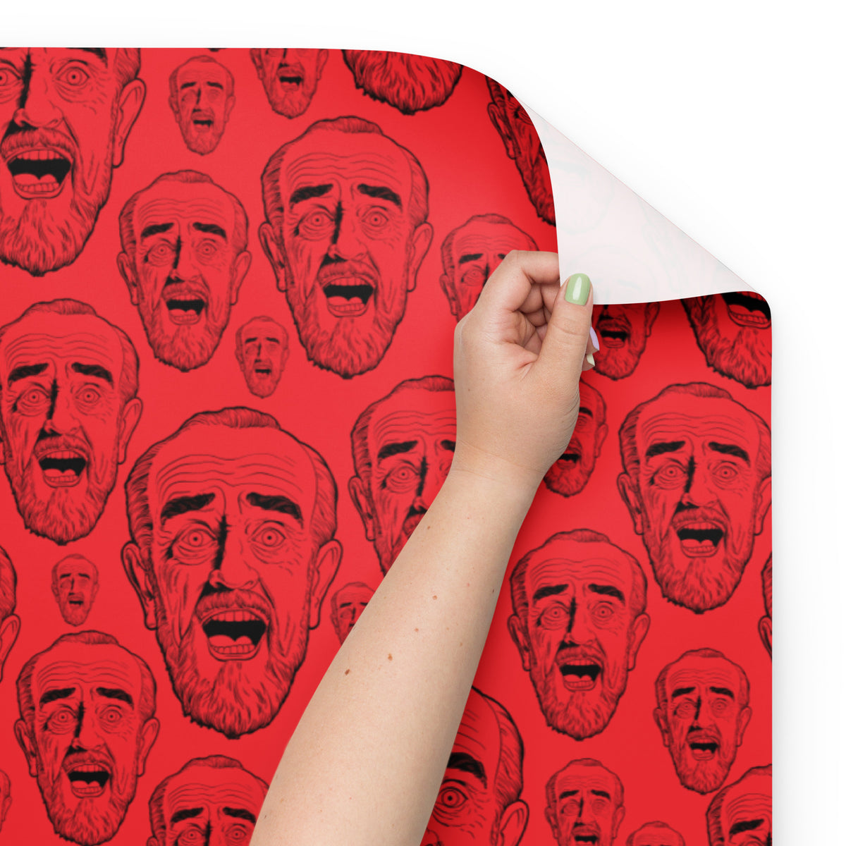 Carlin Laugh Wrapping Paper