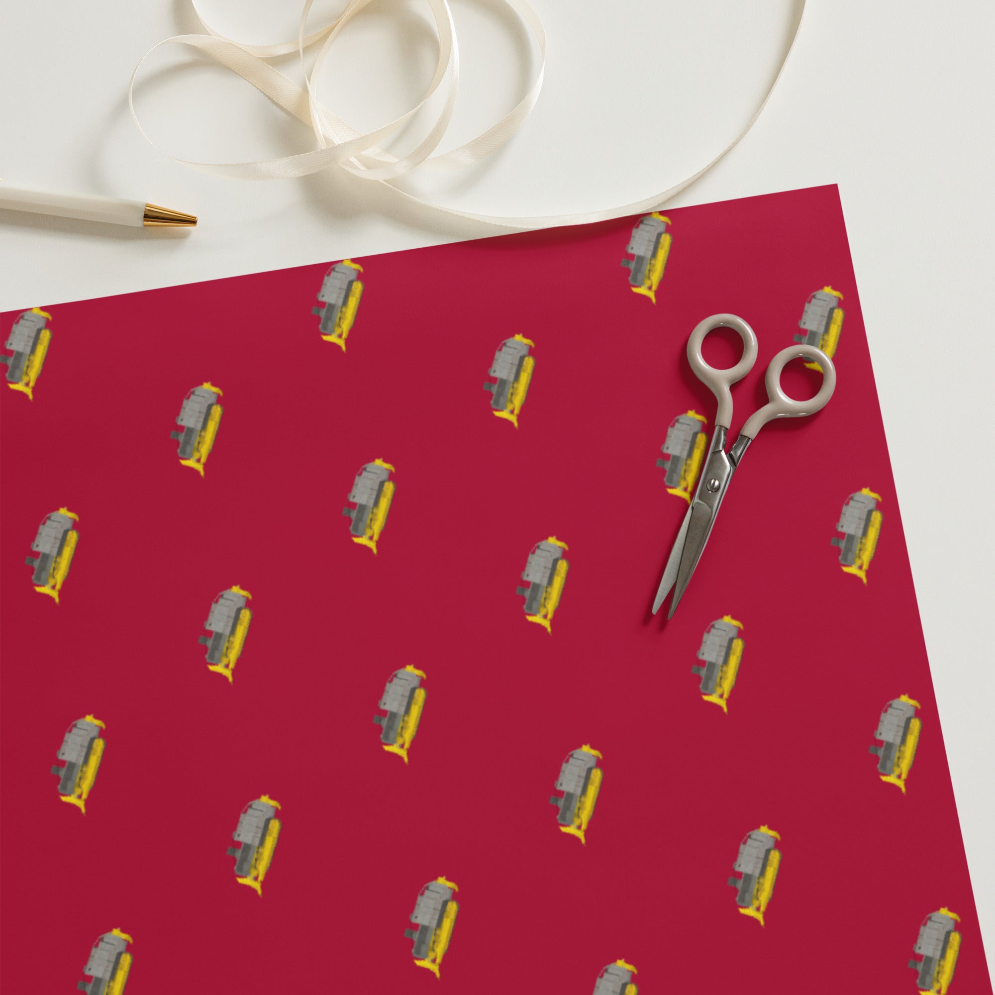 Killdozer Christmas Wrapping Paper