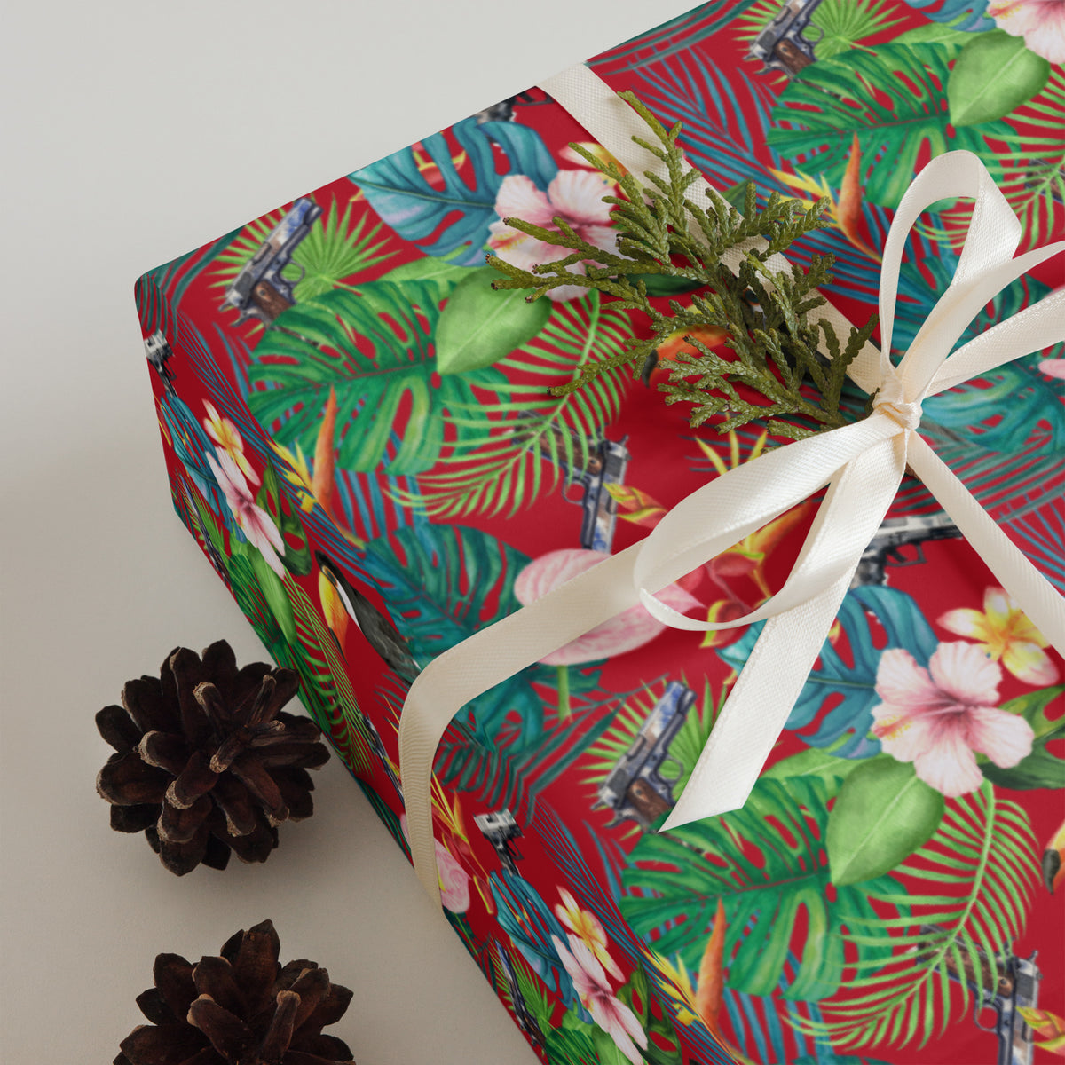 Hibiscus Bang Bang Hawaiian Wrapping Paper