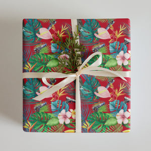 Hibiscus Bang Bang Hawaiian Wrapping Paper