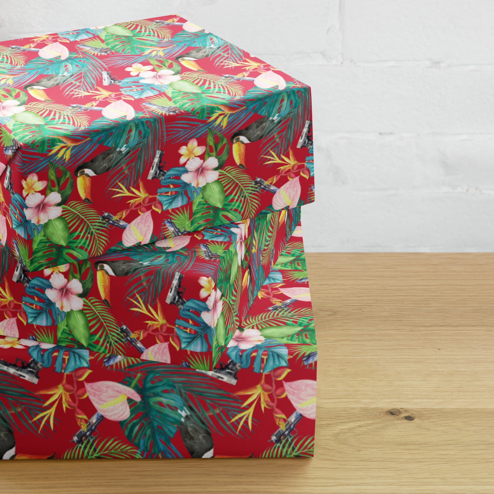 Hibiscus Bang Bang Hawaiian Wrapping Paper