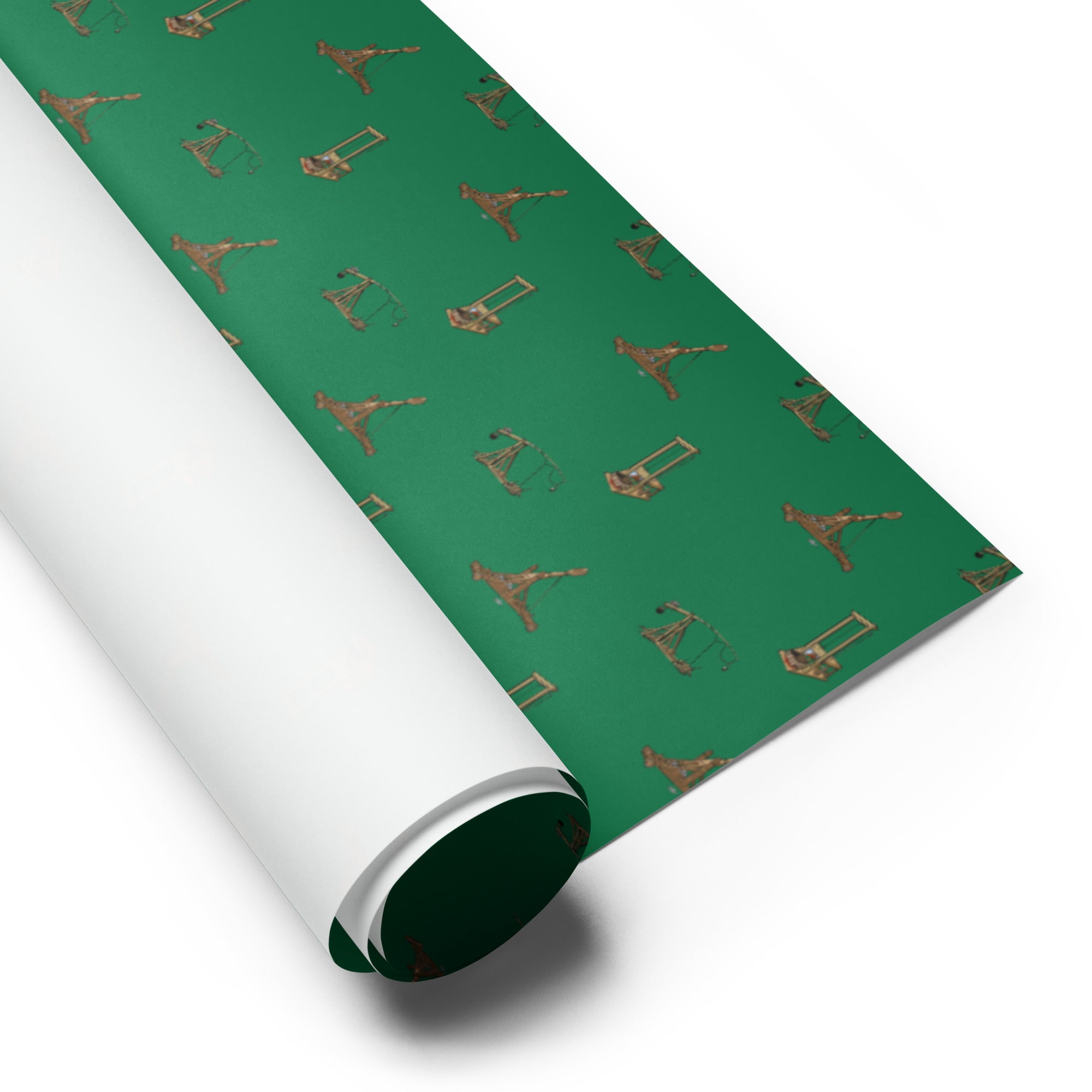 Catapults Trebuchets and Guillotines Wrapping Paper