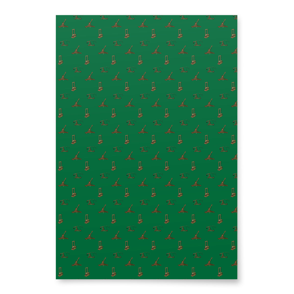 Catapults Trebuchets and Guillotines Wrapping Paper