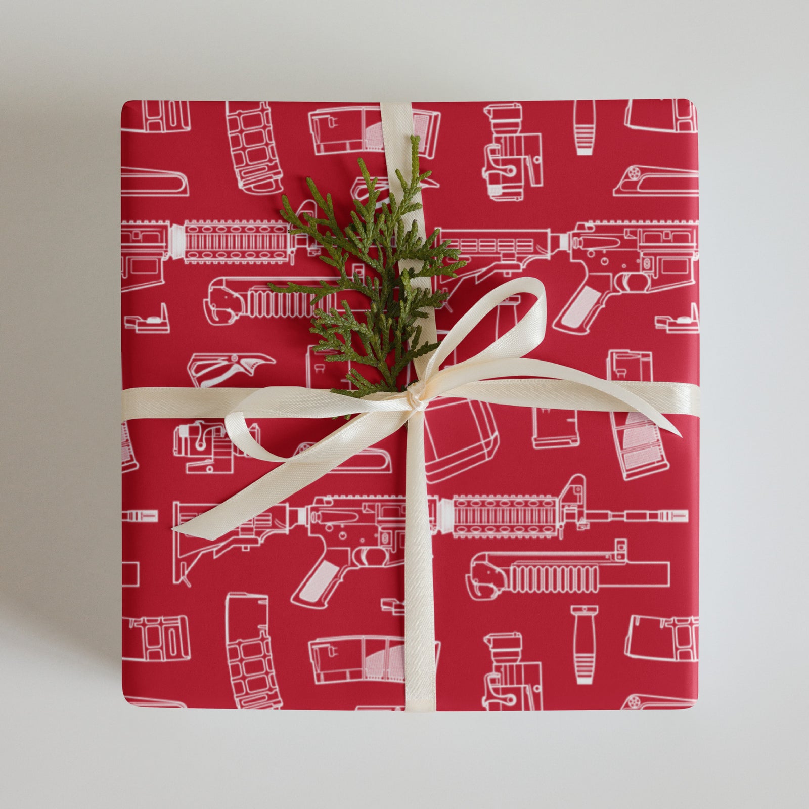 Rifle Parts Wrapping Paper