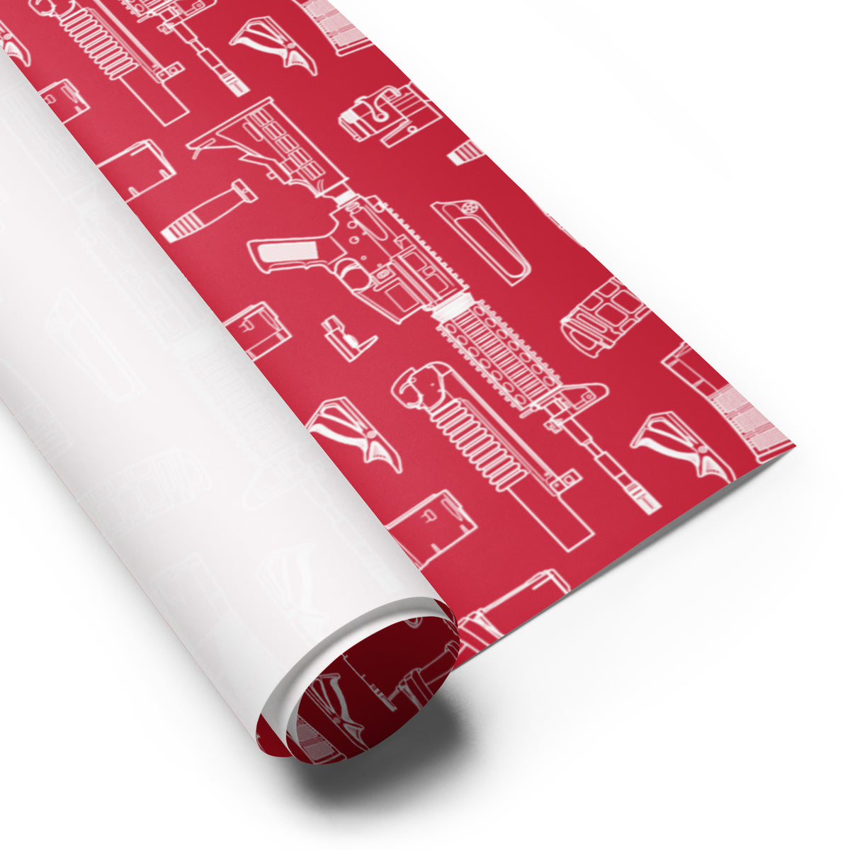 Rifle Parts Wrapping Paper