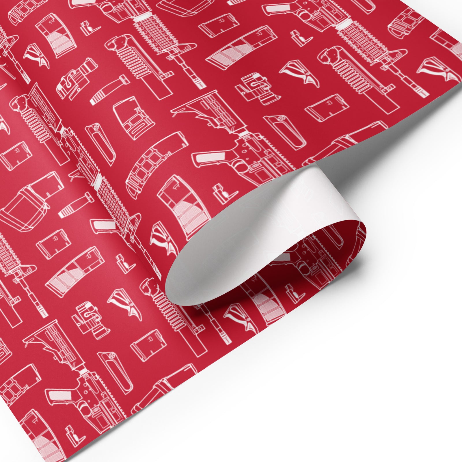 Rifle Parts Wrapping Paper