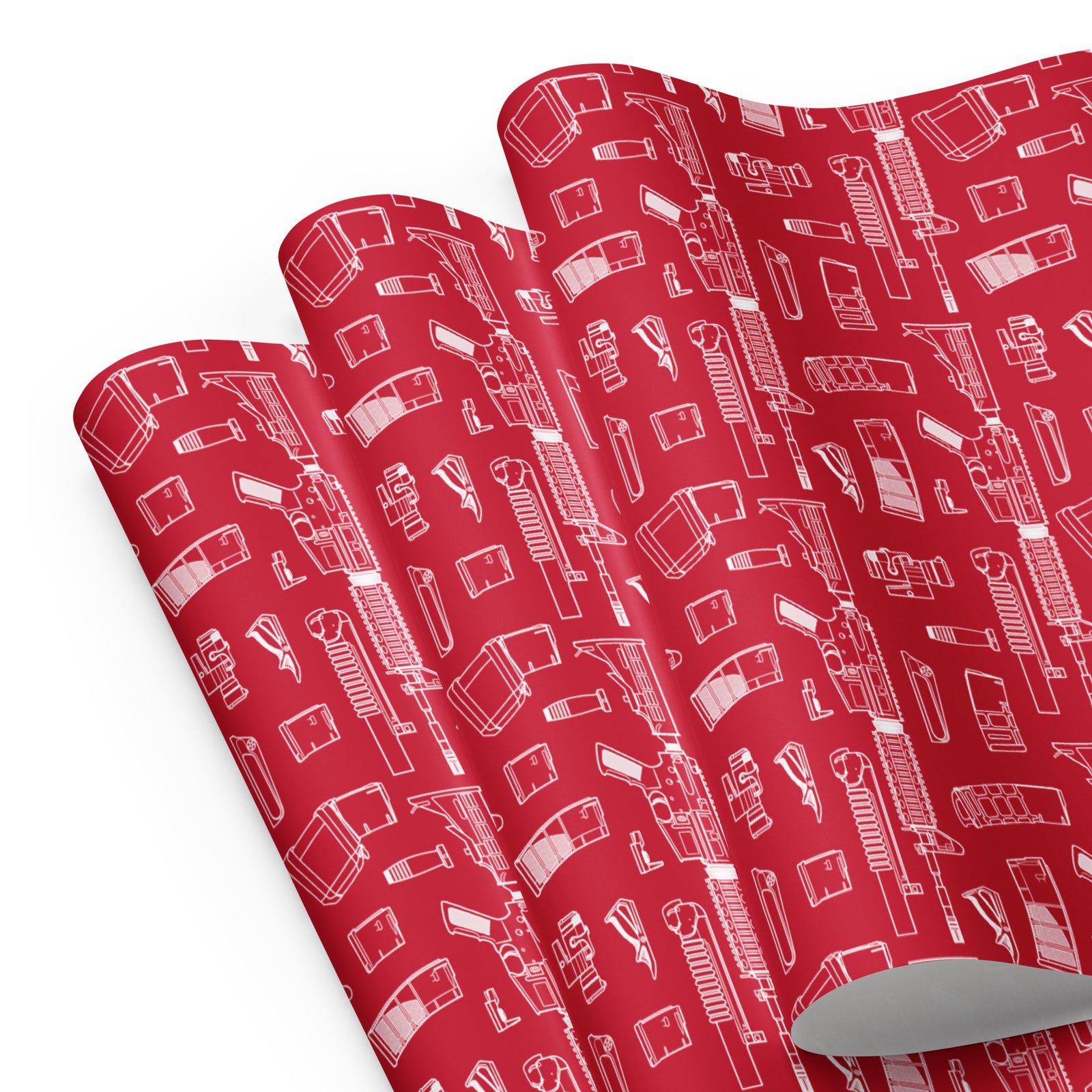 Rifle Parts Wrapping Paper