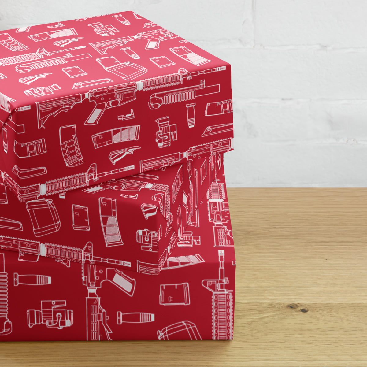 Rifle Parts Wrapping Paper