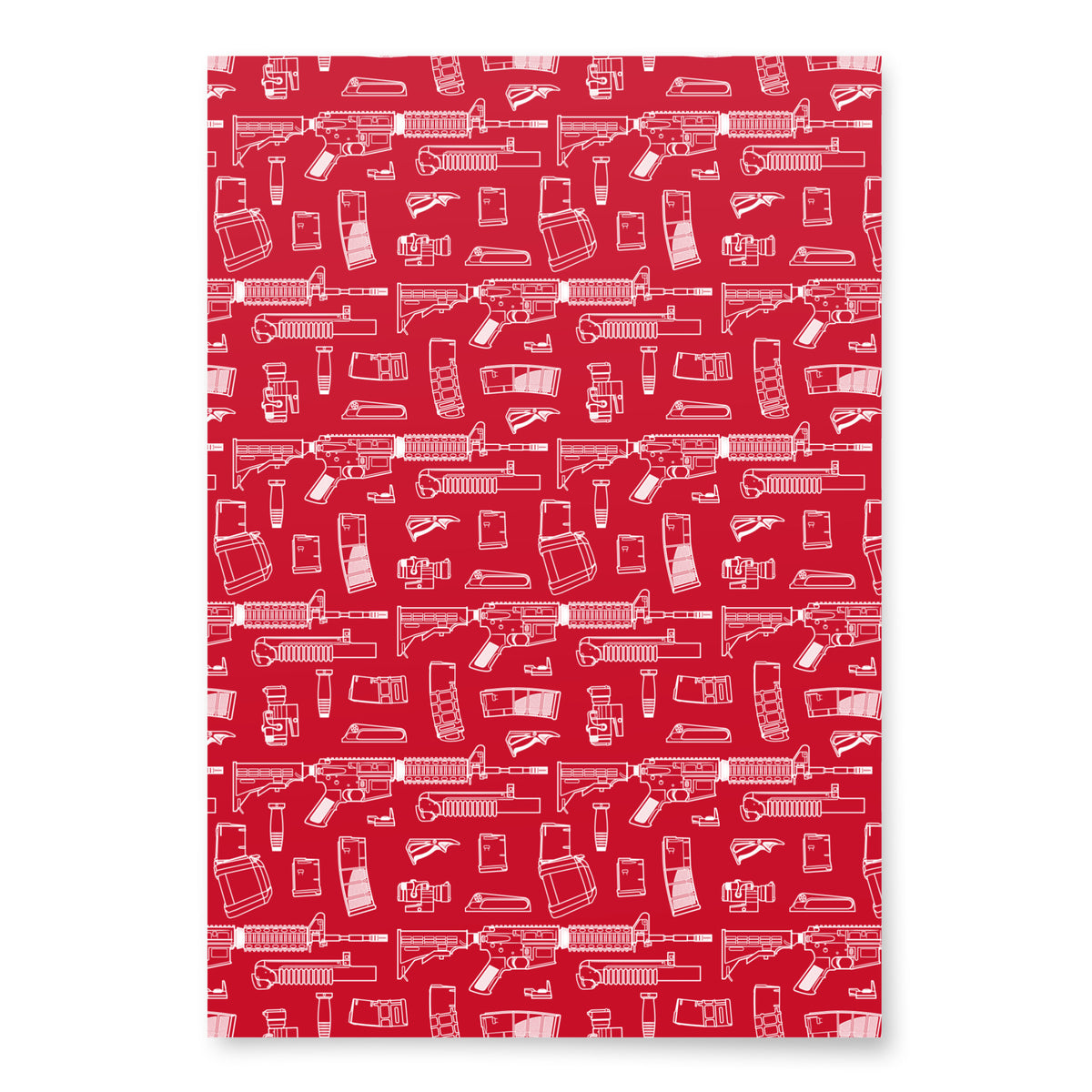 Rifle Parts Wrapping Paper