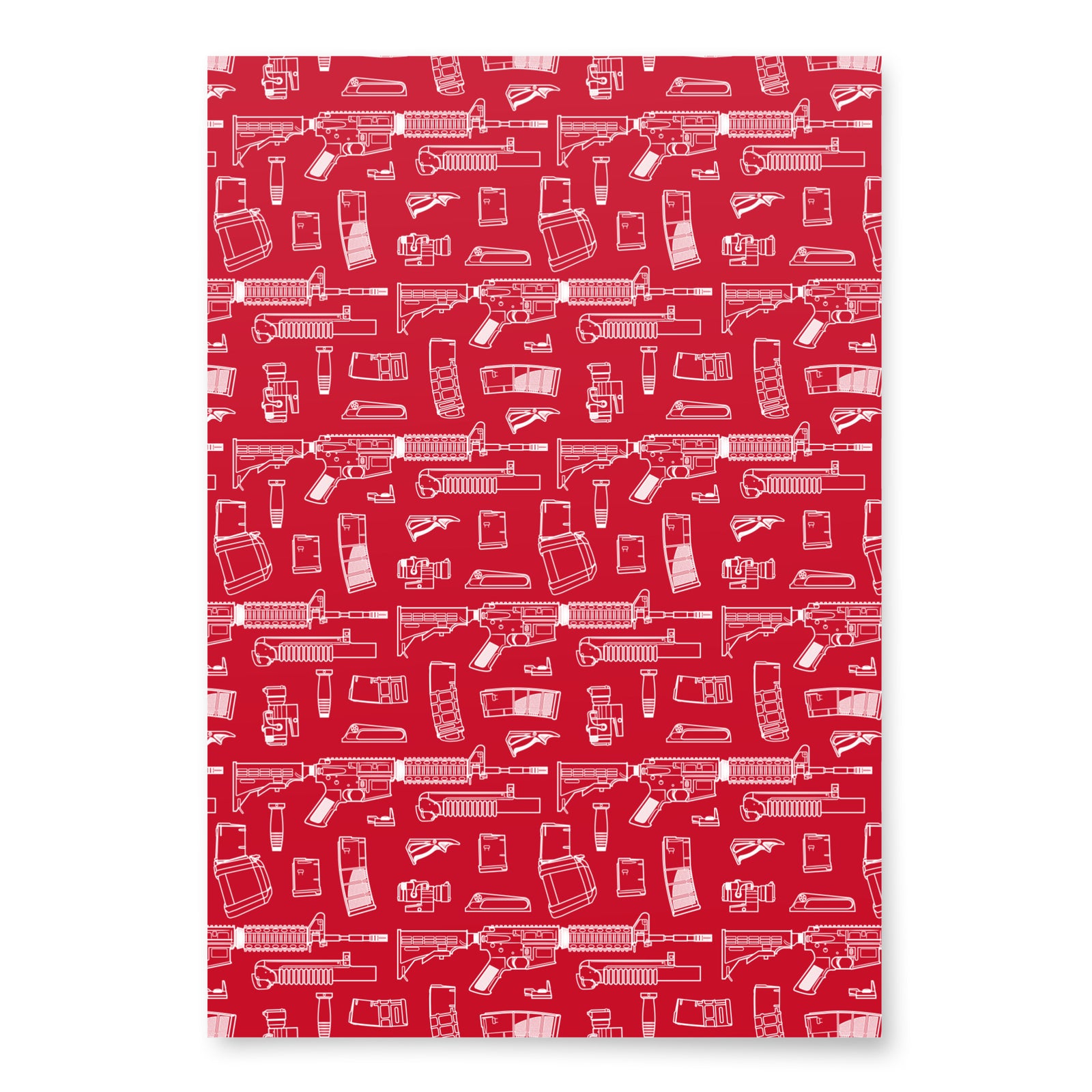 Rifle Parts Wrapping Paper