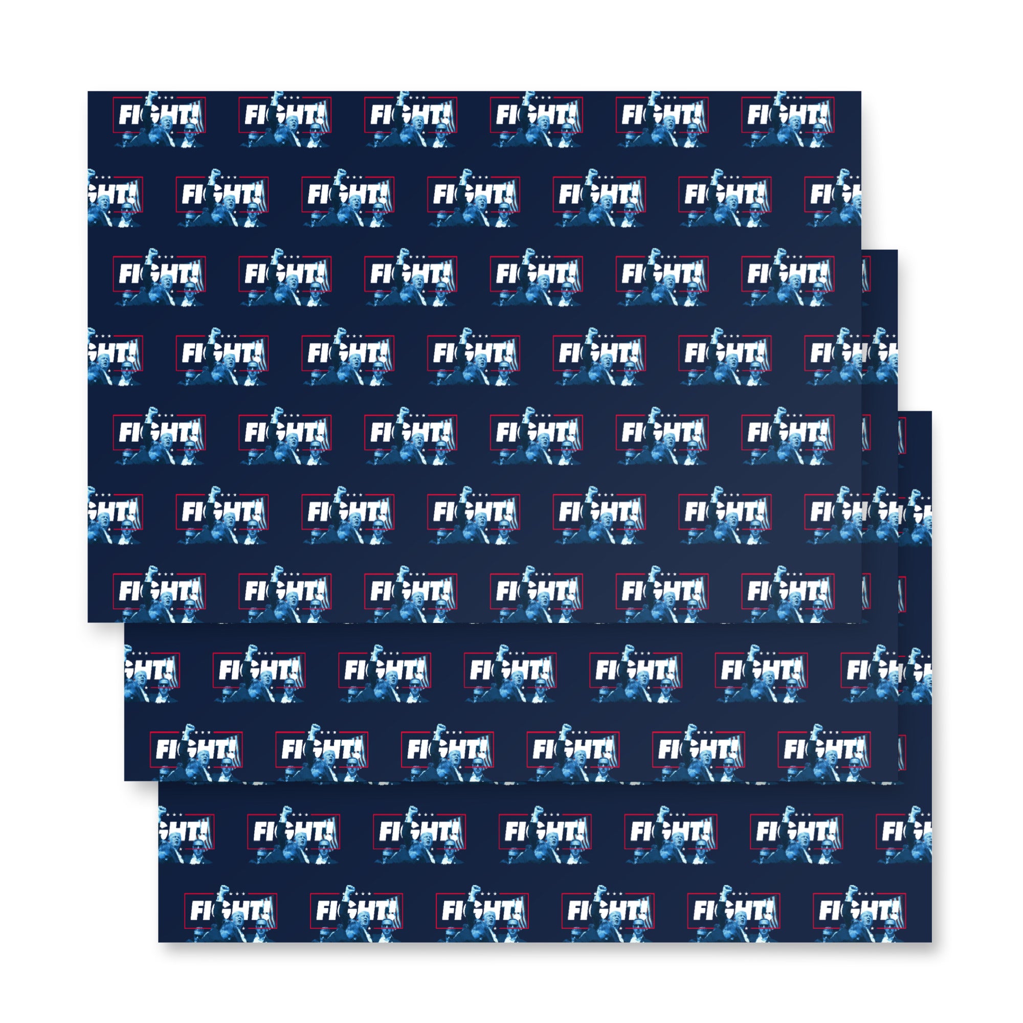 Trump Fight Wrapping Paper Sheets