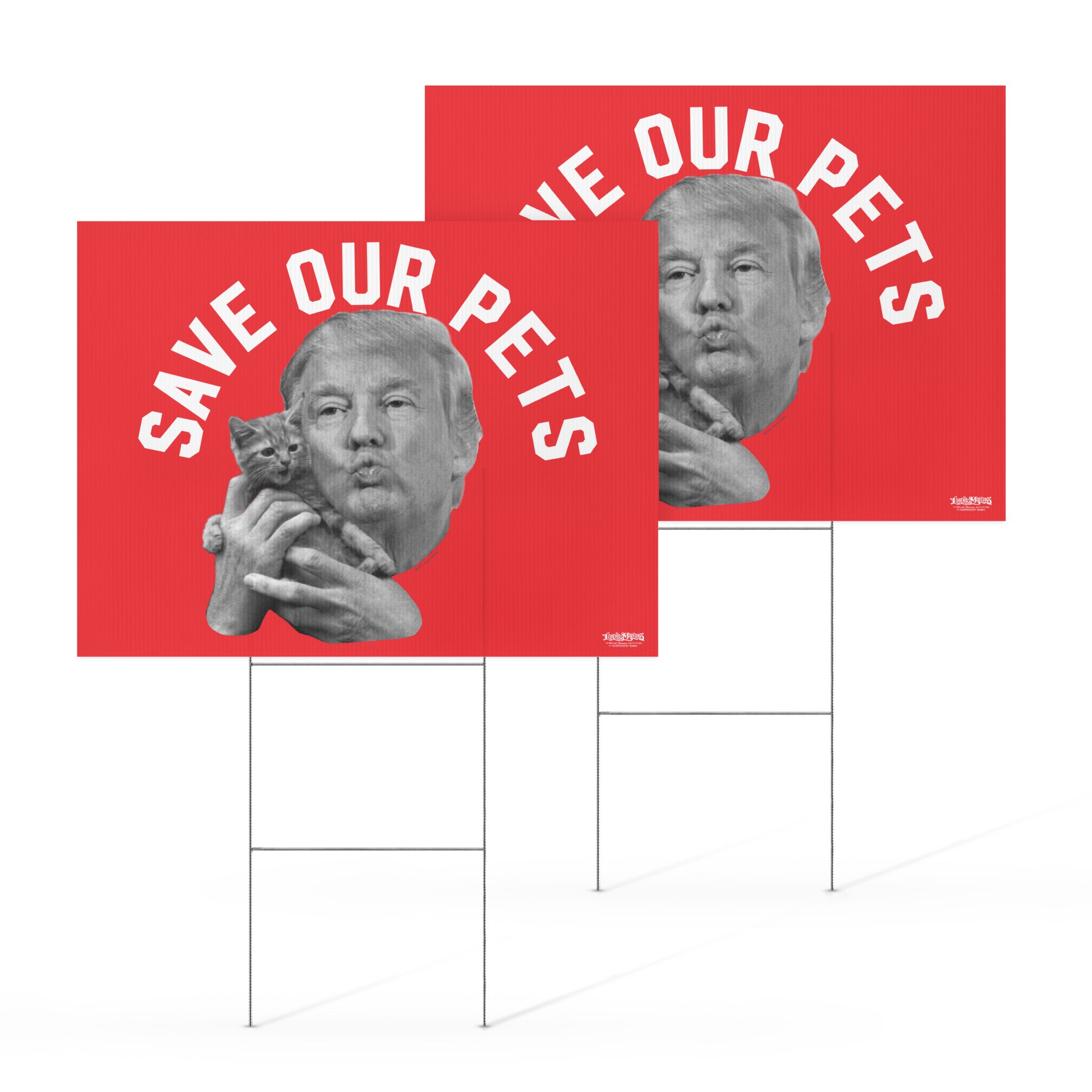 Trump Save Our Pets Yard sign