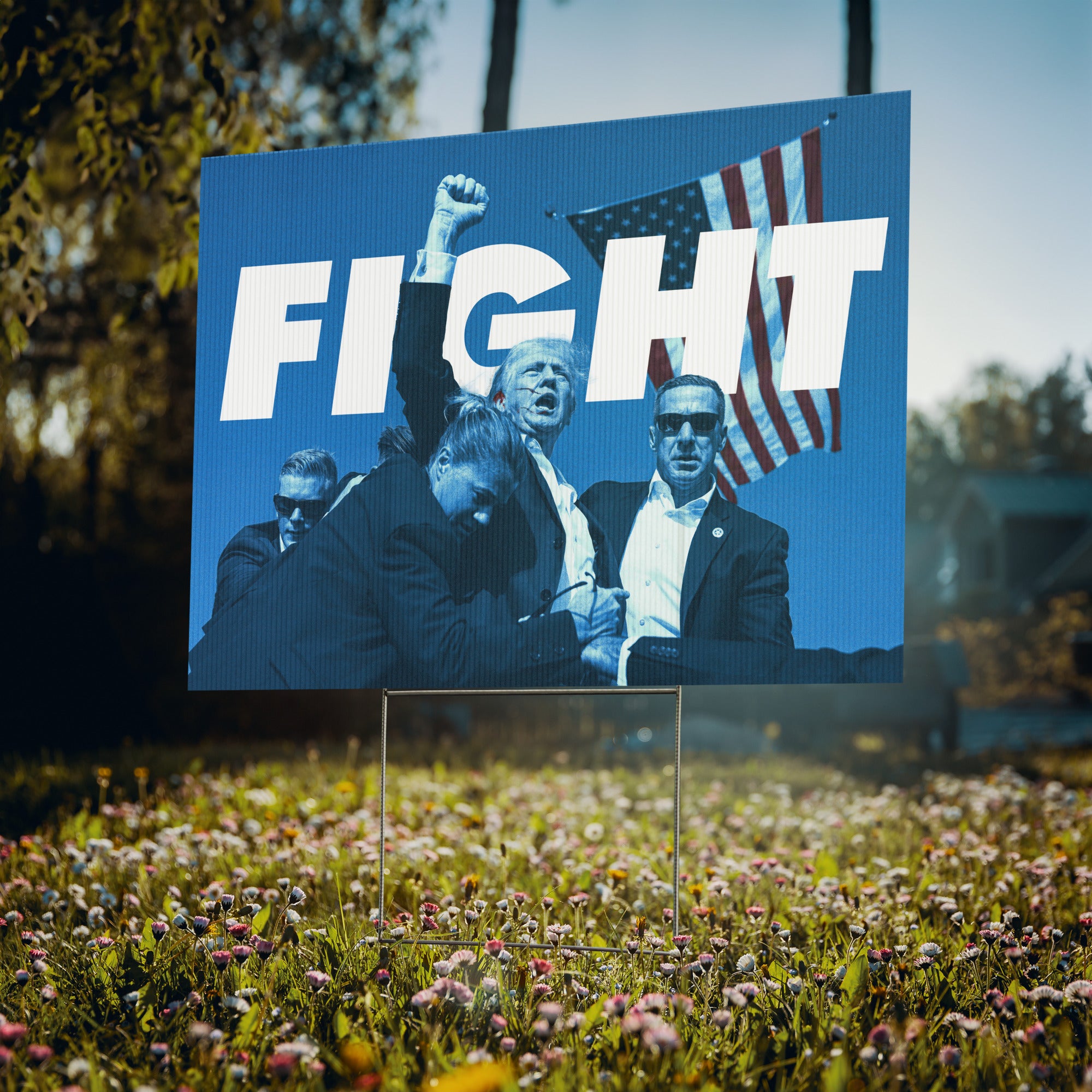 Trump Fight Yard Sign