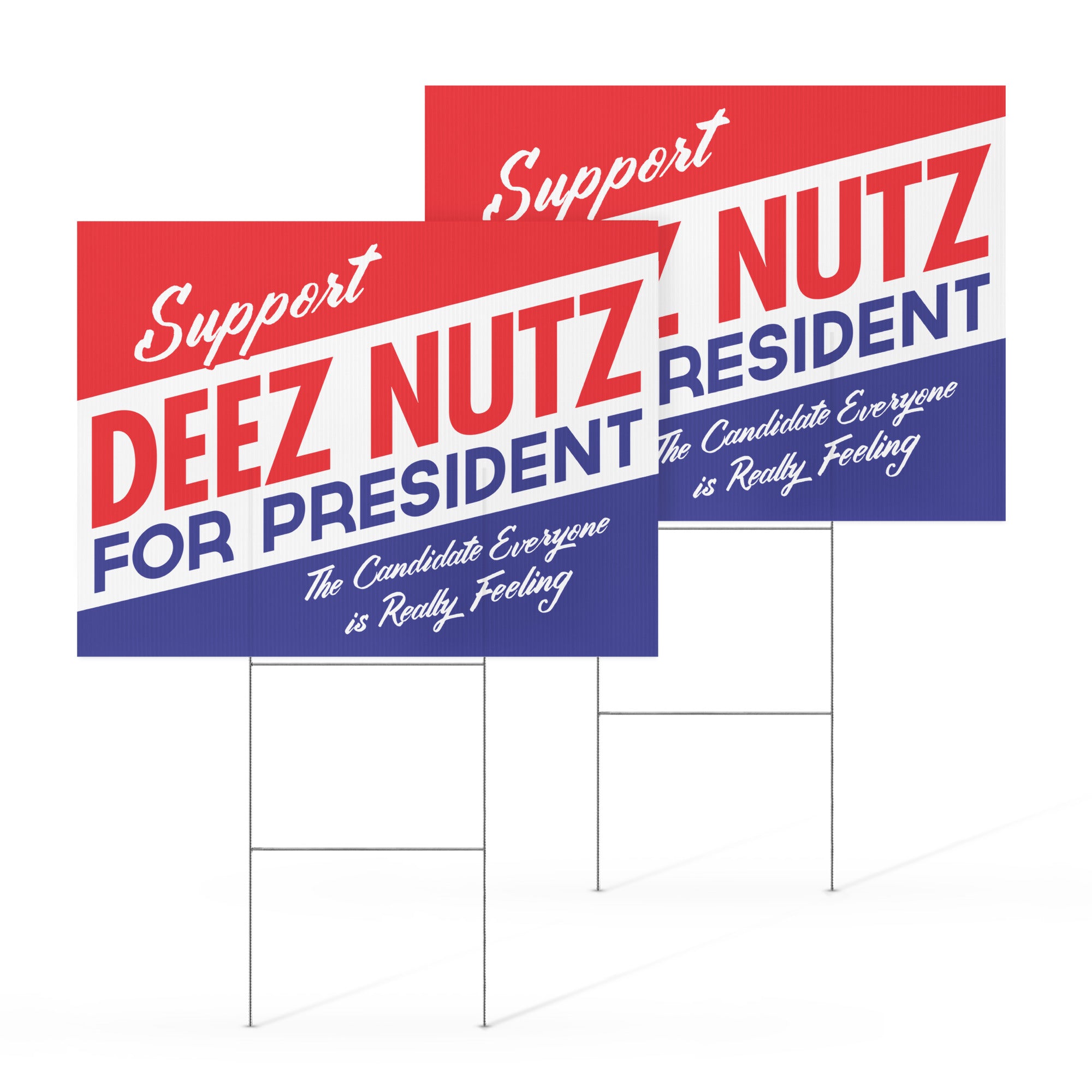 Support DEEZ NUTZ Yard Sign