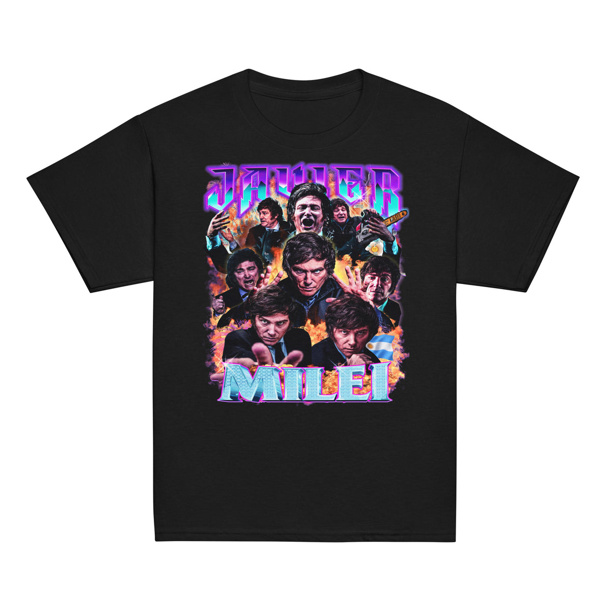 Javier Milei 90s Bootleg Graphic Youth Classic Tee