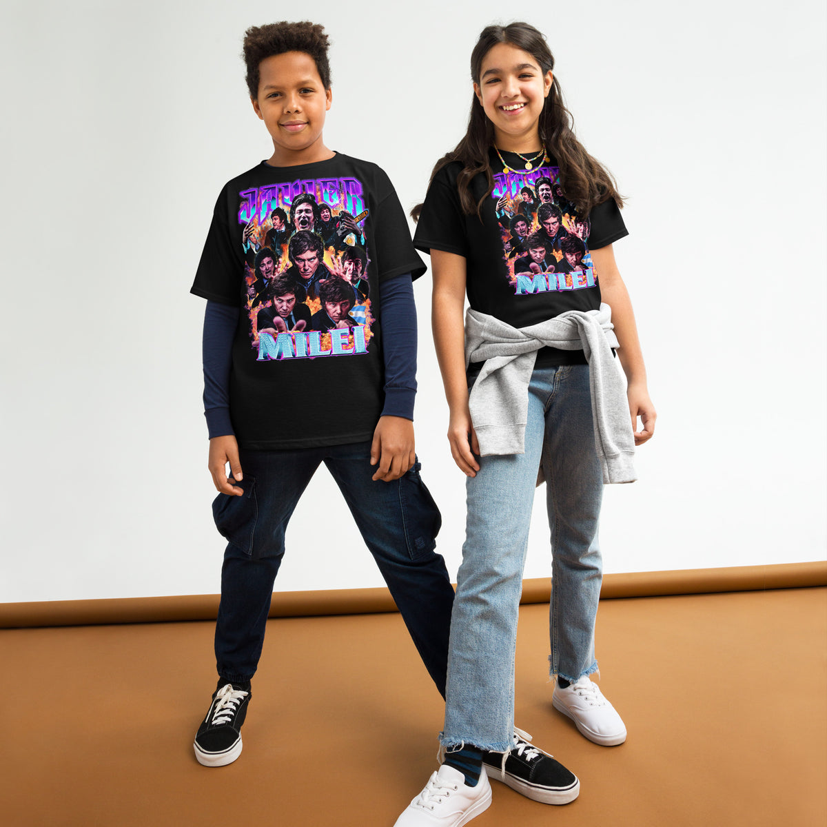 Javier Milei 90s Bootleg Graphic Youth Classic Tee