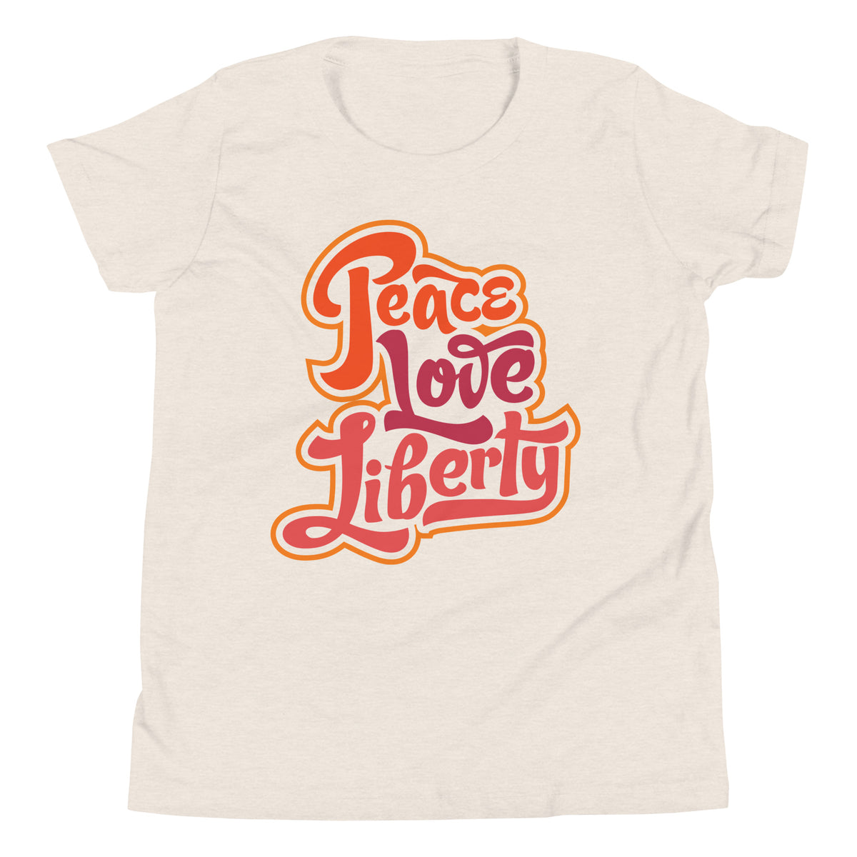 Peace Love Liberty Youth Short Sleeve T-Shirt