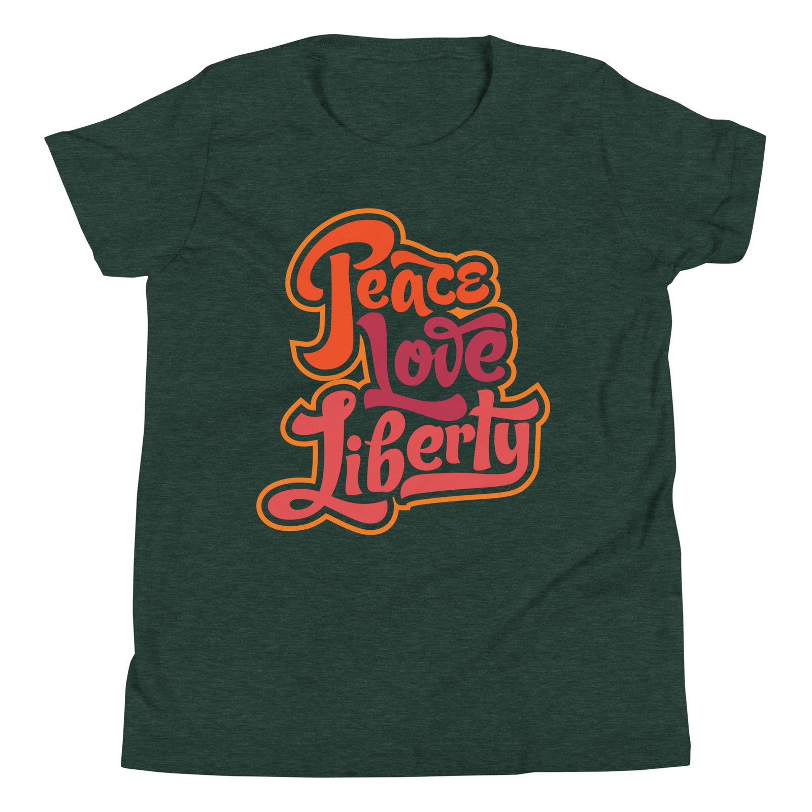 Peace Love Liberty Youth Short Sleeve T-Shirt