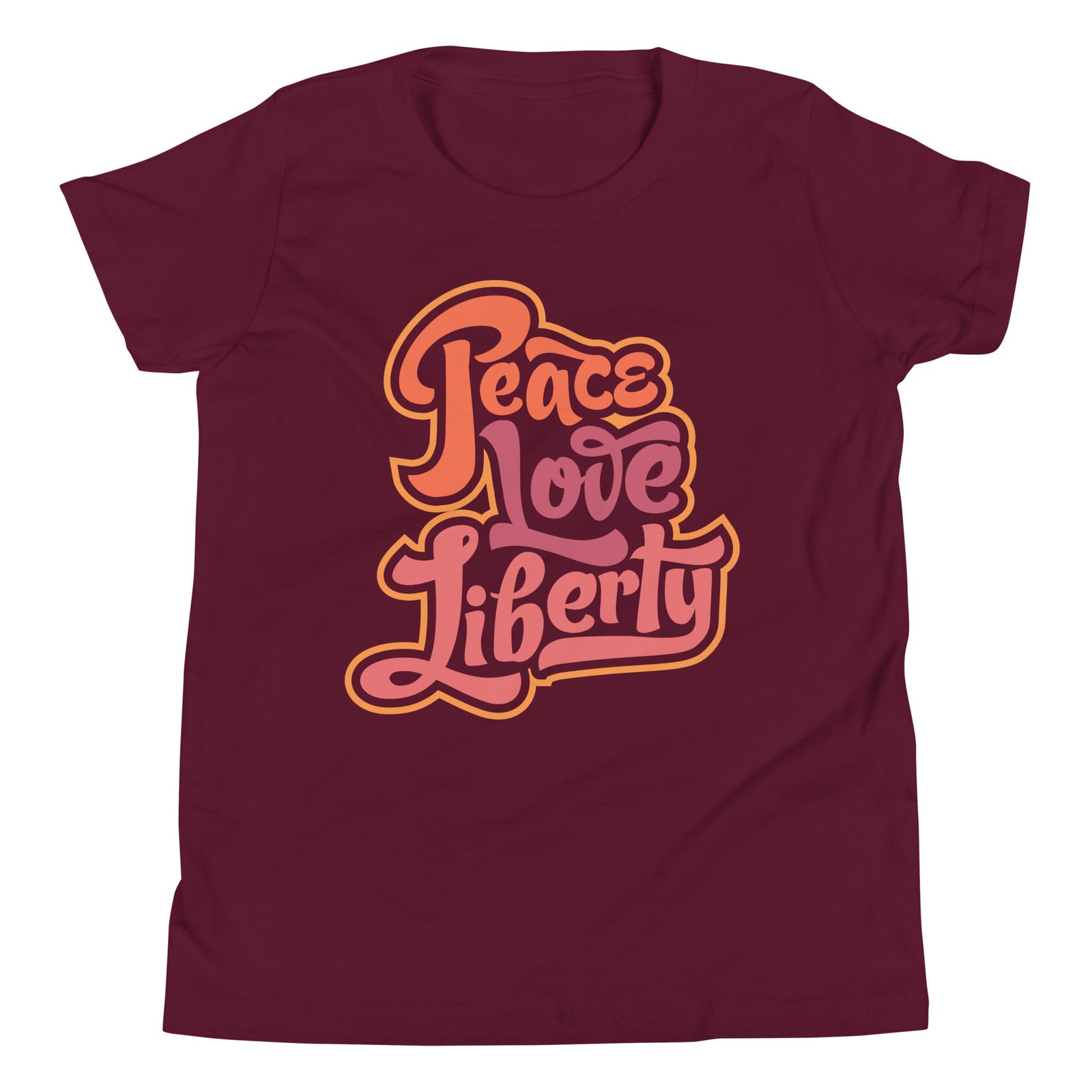 Peace Love Liberty Youth Short Sleeve T-Shirt