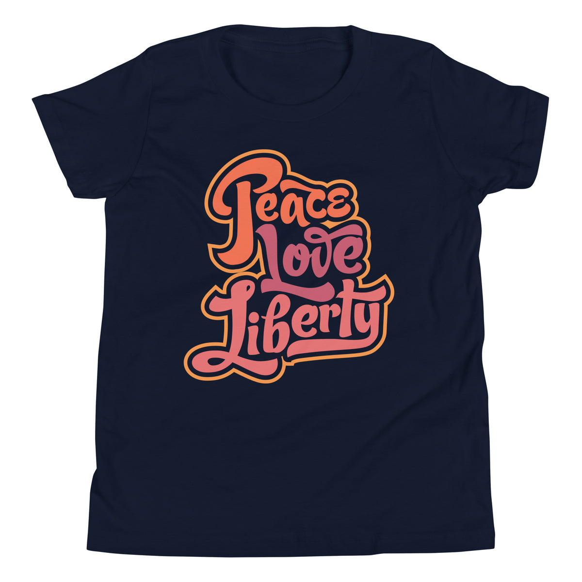 Peace Love Liberty Youth Short Sleeve T-Shirt