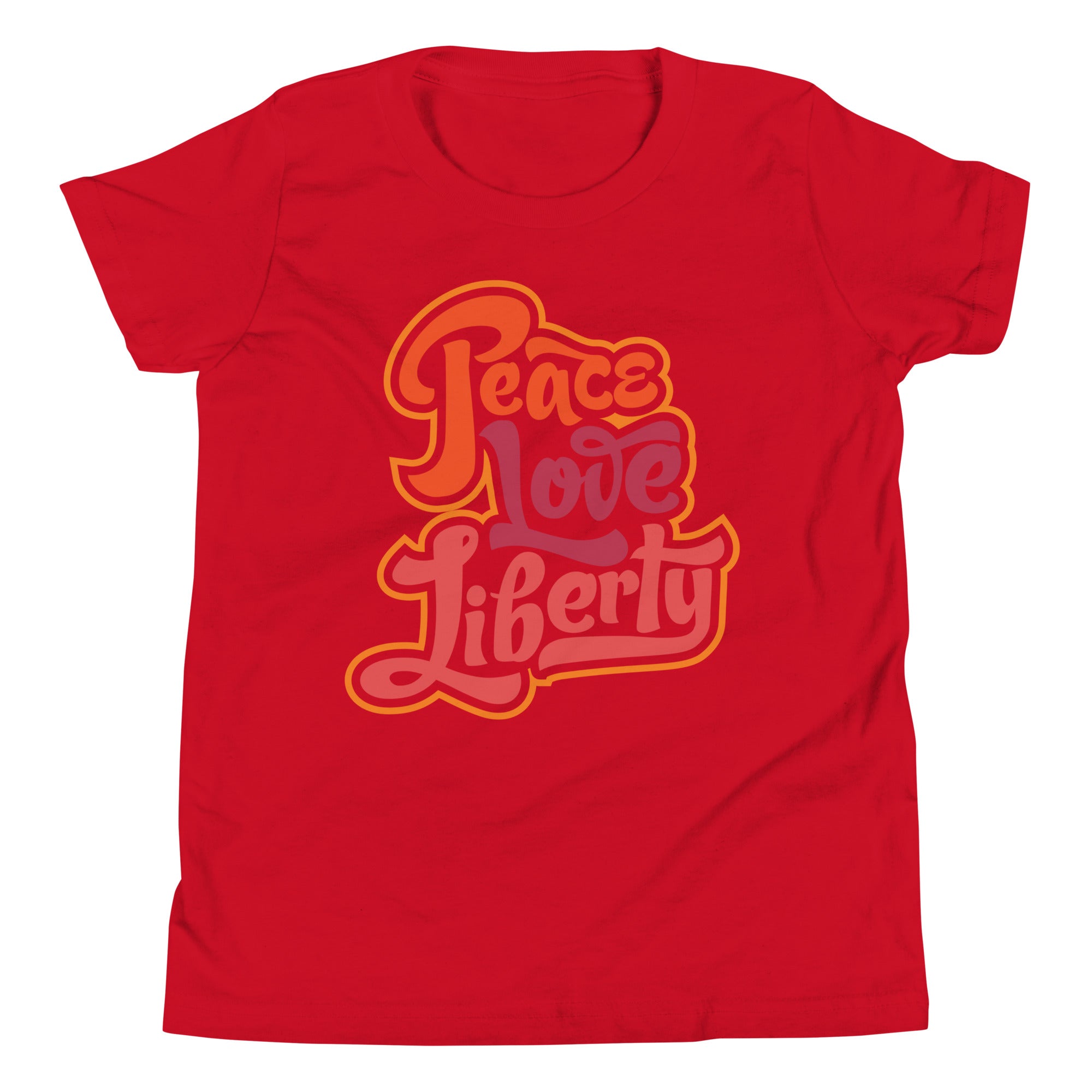 Peace Love Liberty Youth Short Sleeve T-Shirt