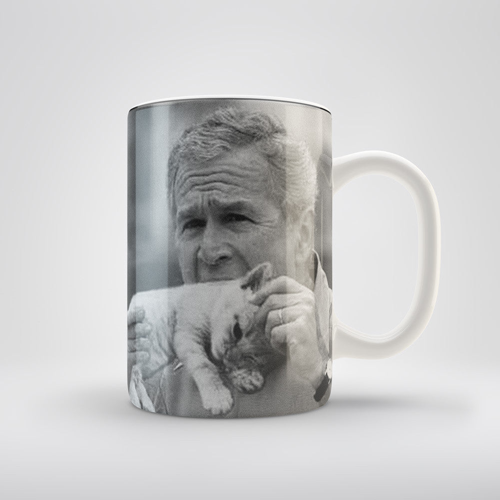 George W Bush Eating A Kitten Coffee Mug