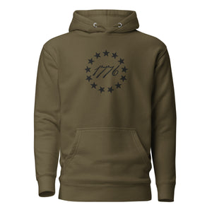 Betsy Ross 13 Stars 1776 Embroidered Hoodie
