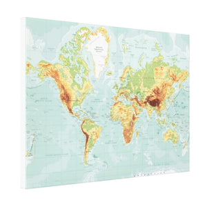 Large World Map Canvas - Liberty Maniacs