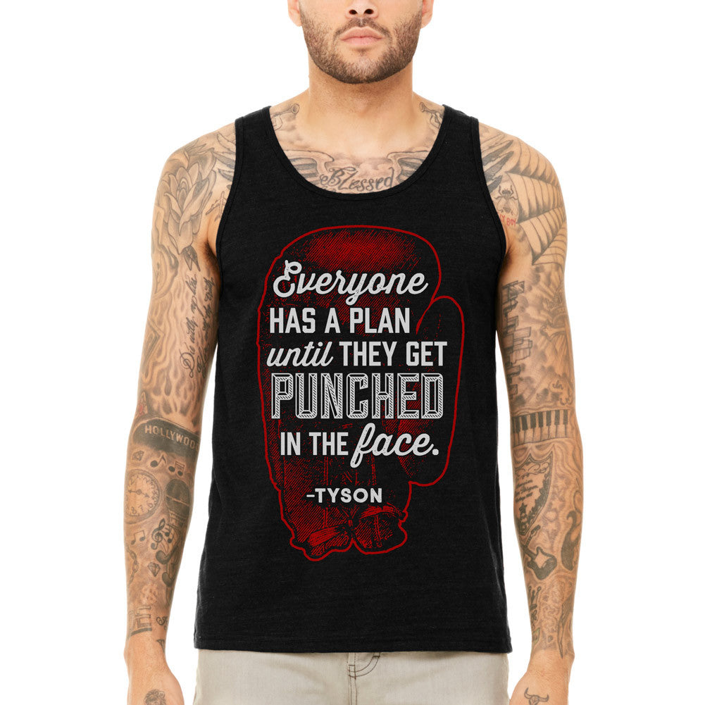 Everyone Has a Plan Until They Get Punched in the Face Unisex Tank Top