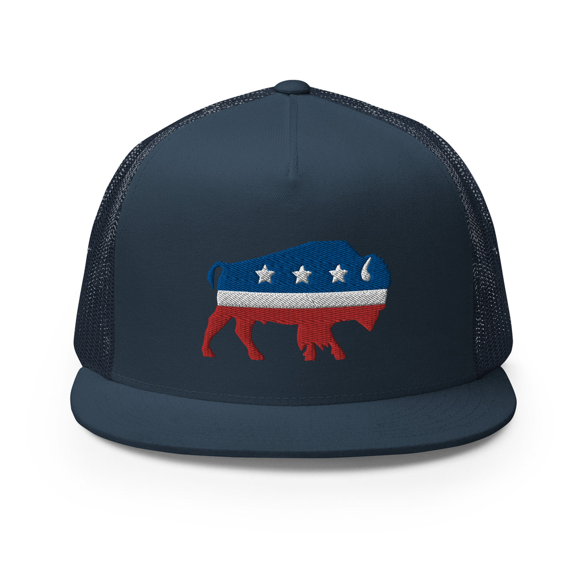Bison Independent Flat Bill Trucker Cap
