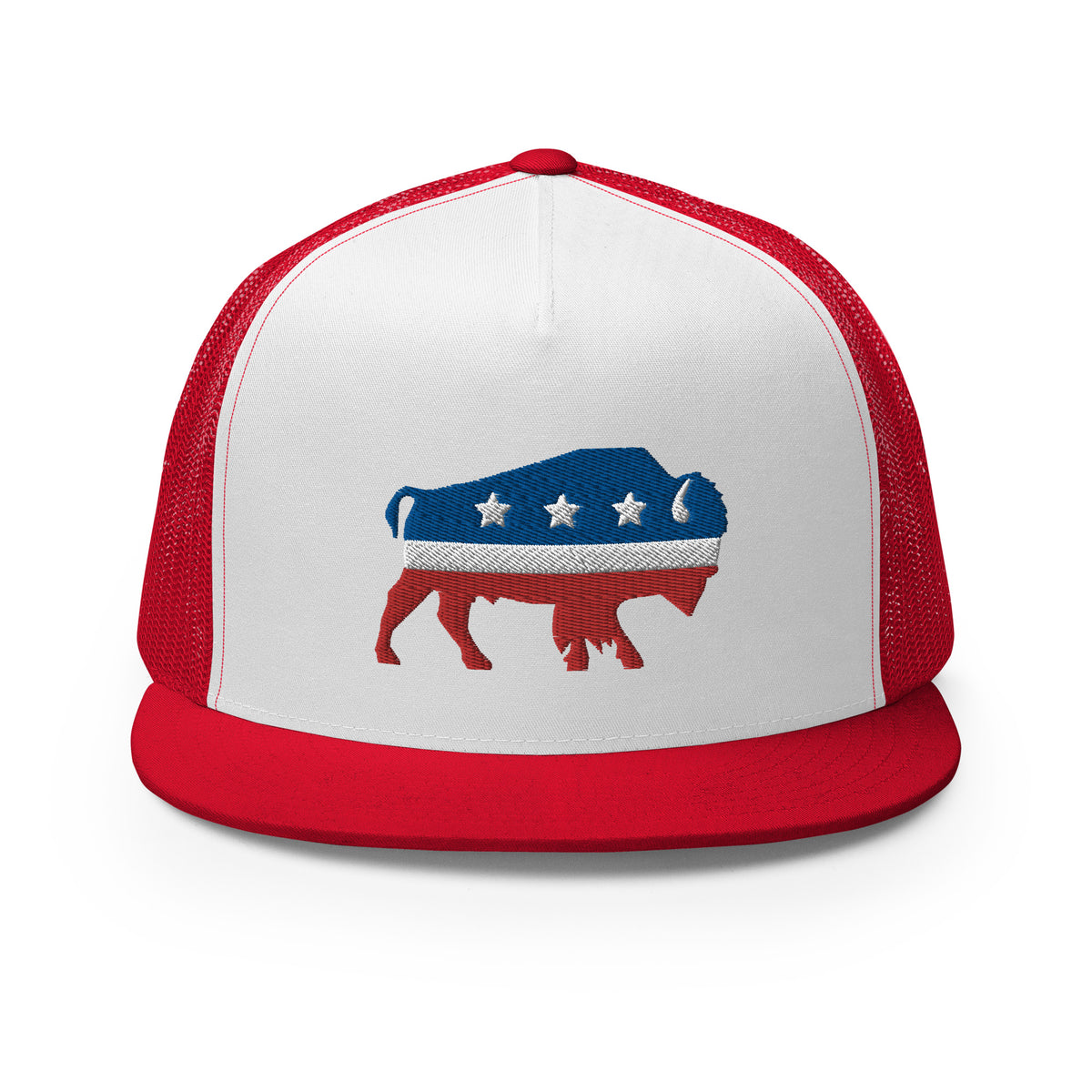 Bison Independent Flat Bill Trucker Cap
