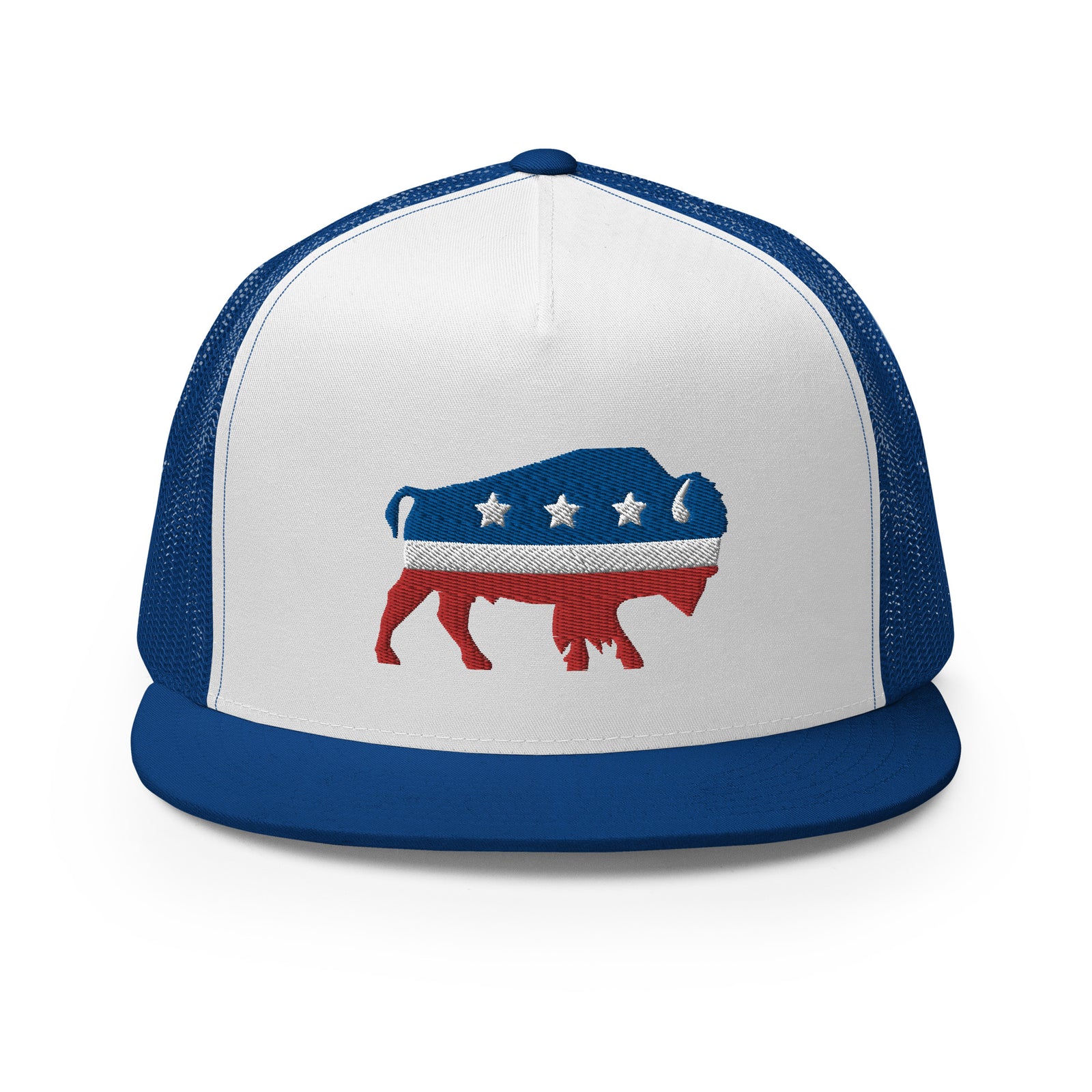 Bison Independent Flat Bill Trucker Cap