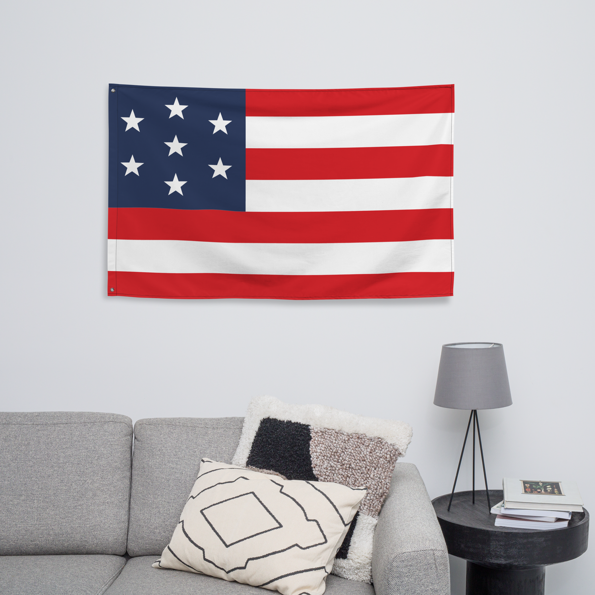 Whiskey Rebellion 7 Stars 7 Bars Wall Flag