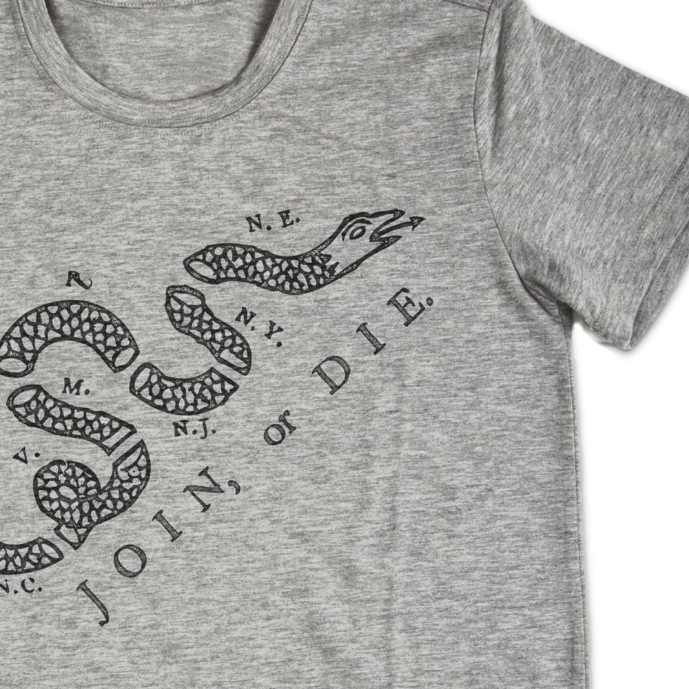 Join or Die Men&#39;s Vintage Graphic T-shirt