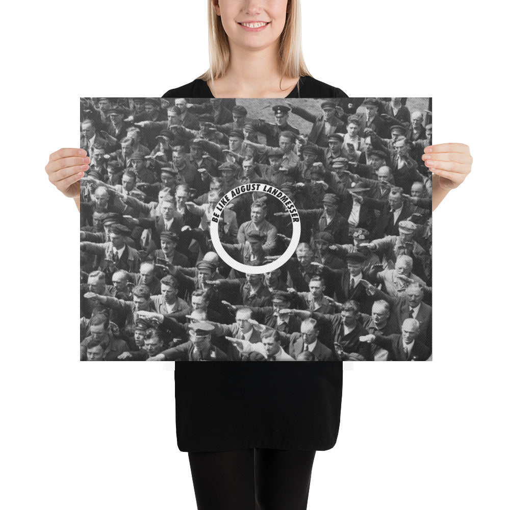 August Landmesser Civil Disobedience Art Canvas