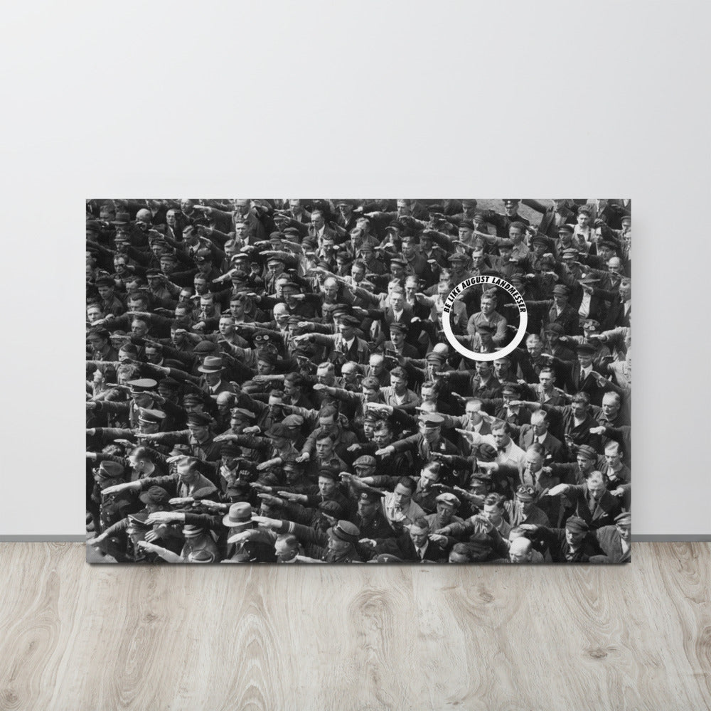 August Landmesser Civil Disobedience Art Canvas
