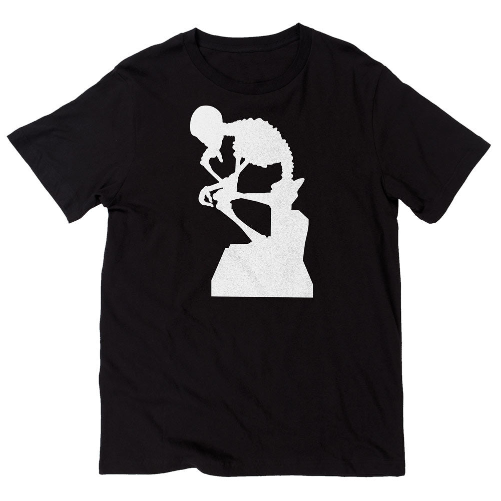 Thinker Skeleton Unisex short sleeve t-shirt