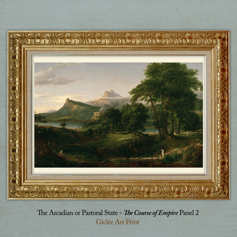 The Arcadian or Pastoral State Thomas Cole The Course of Empire Art Print